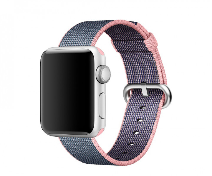 Ремешок 38/42mm Light Pink/Midnight Blue Woven Nylon