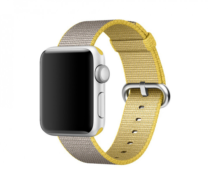 Ремешок 38/42mm Yellow/Light Gray Woven Nylon