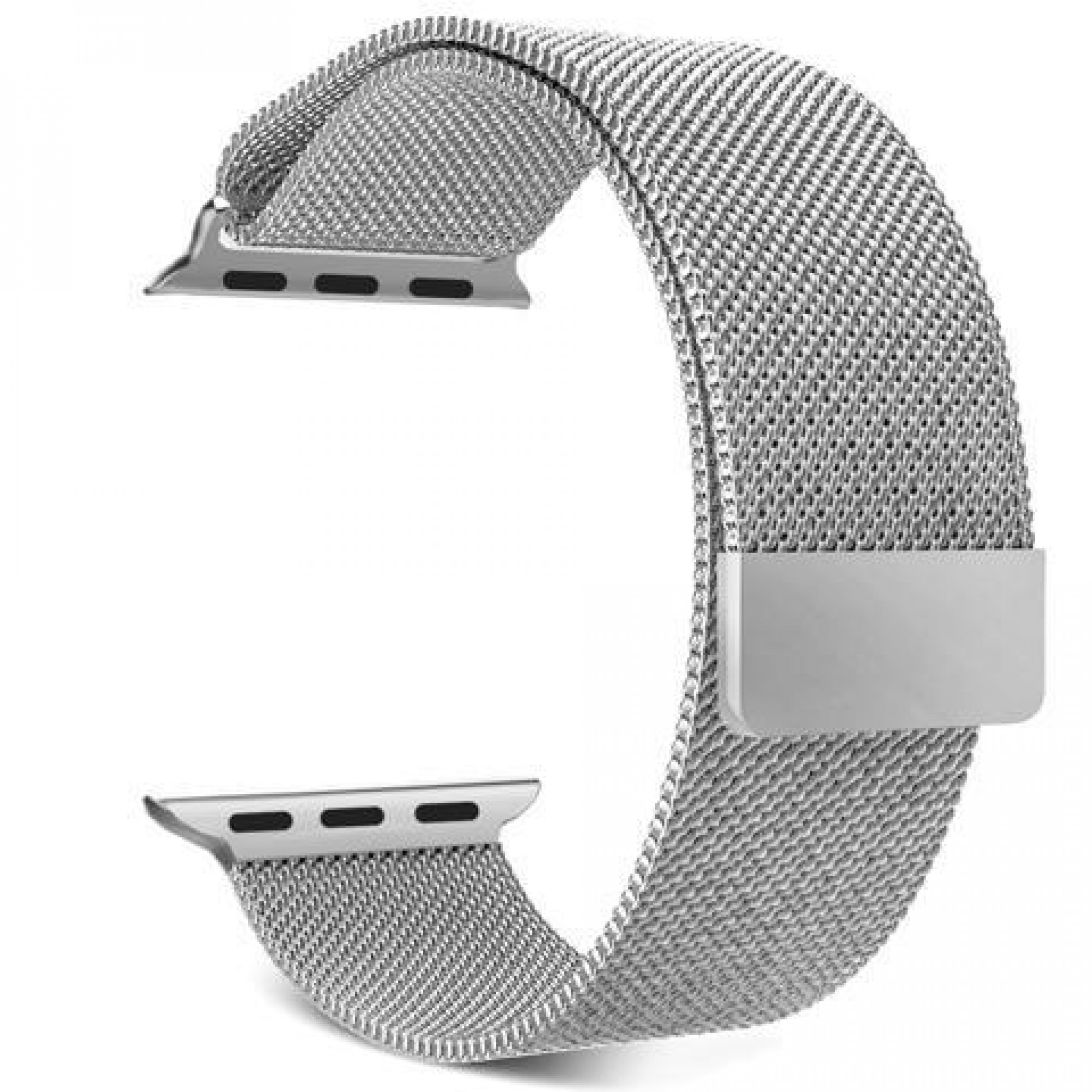 Apple Watch series 2 42mm Stainless Steel Case with White Sport Band (MNPR2) 5/5 б/у + новый ремешок Milanese Loop в ПОДАРОК