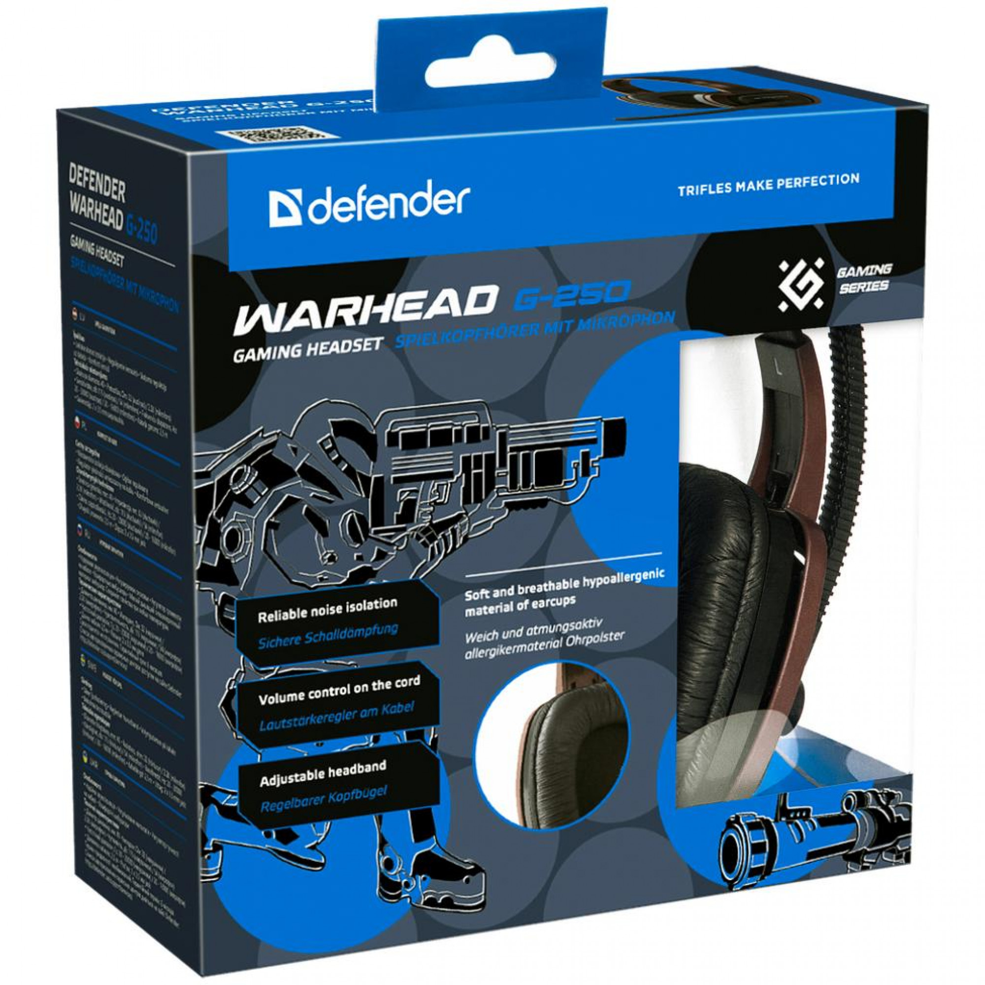 Наушники Defender Warhead G-250 Black/Brown