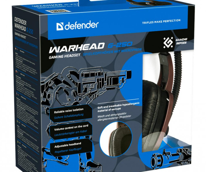 Наушники Defender Warhead G-250 Black/Brown