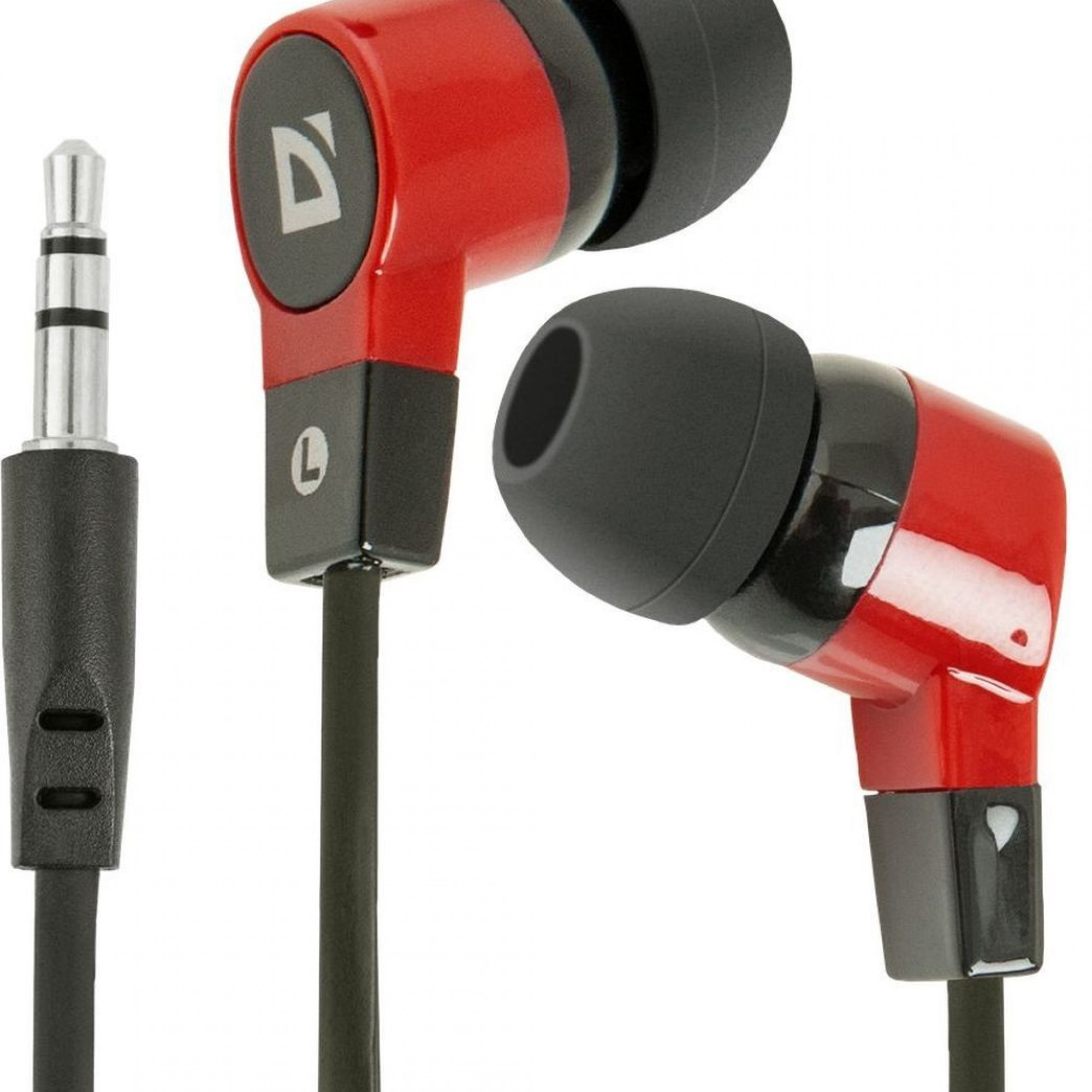 Наушники Defender Basic-619 Black/Red
