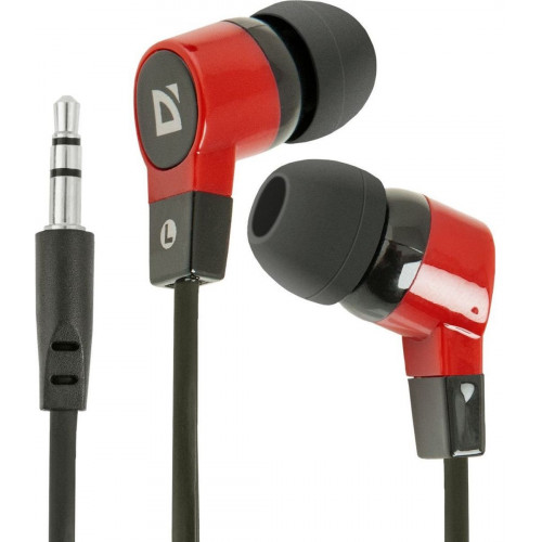 Наушники Defender Basic-619 Black/Red
