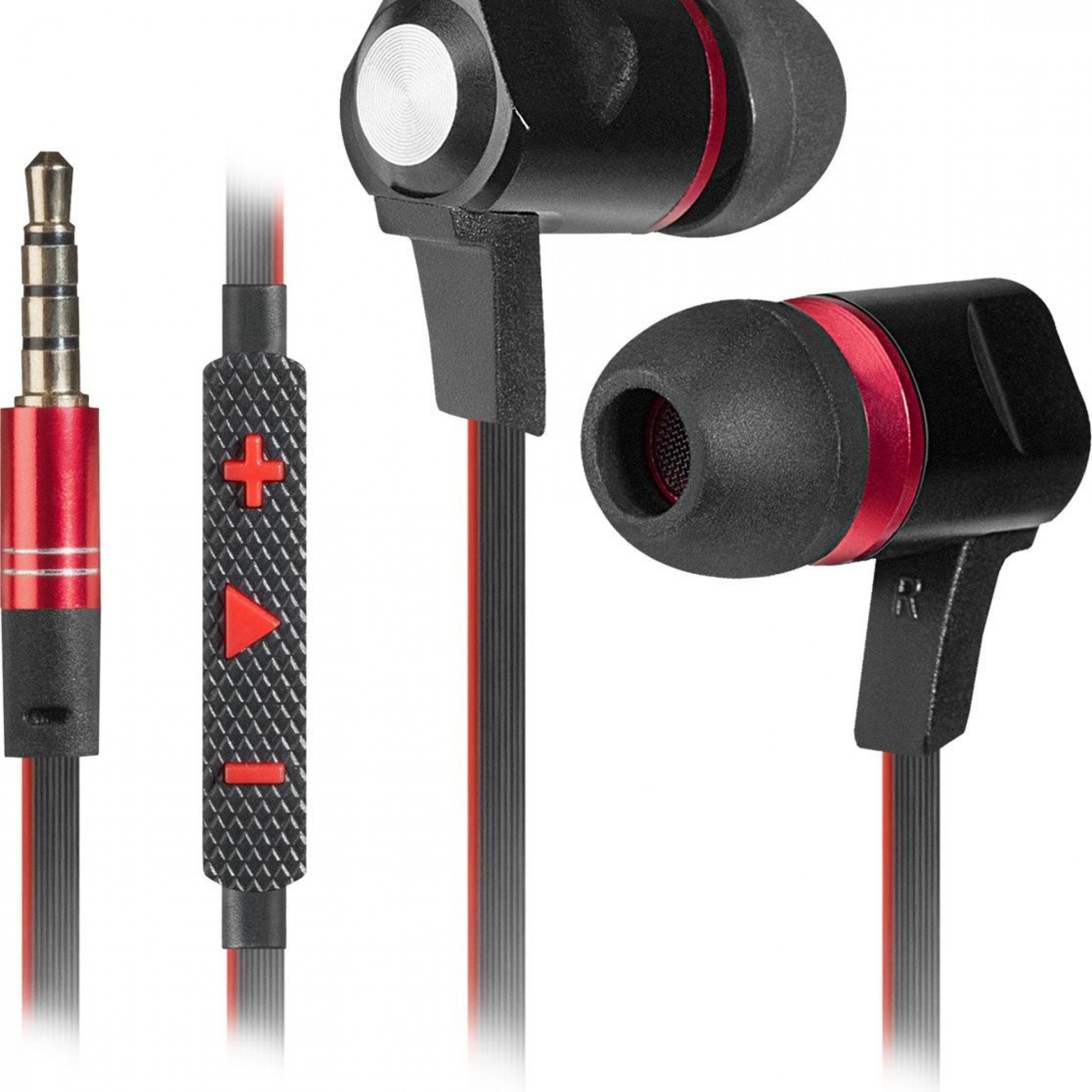 Наушники Defender Redragon Aora чорний +червоний, 1,2 м