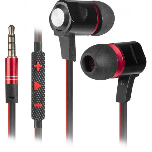 Наушники Defender Redragon Aora чорний +червоний, 1,2 м