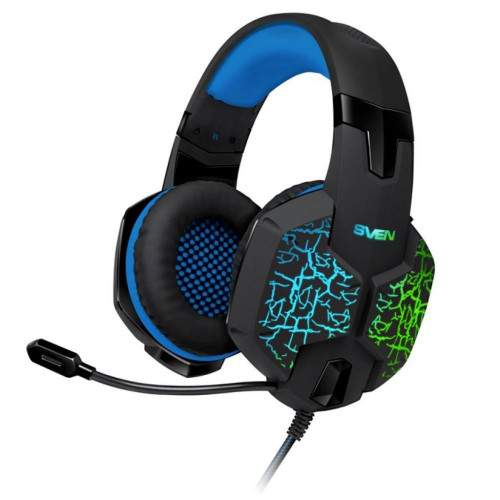 Гарнитура Sven AP-U980MV Black-Blue с микрофоном