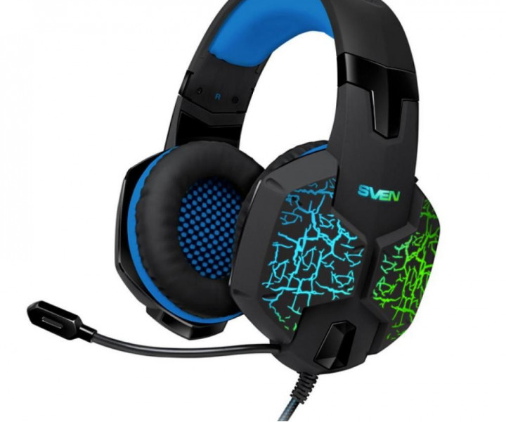 Гарнитура Sven AP-U980MV Black-Blue с микрофоном