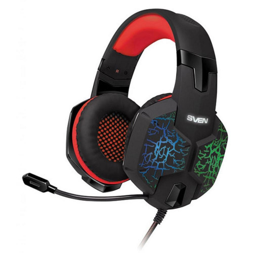 Гарнитура SVEN AP-U988MV Black-Red с микрофоном / игровые