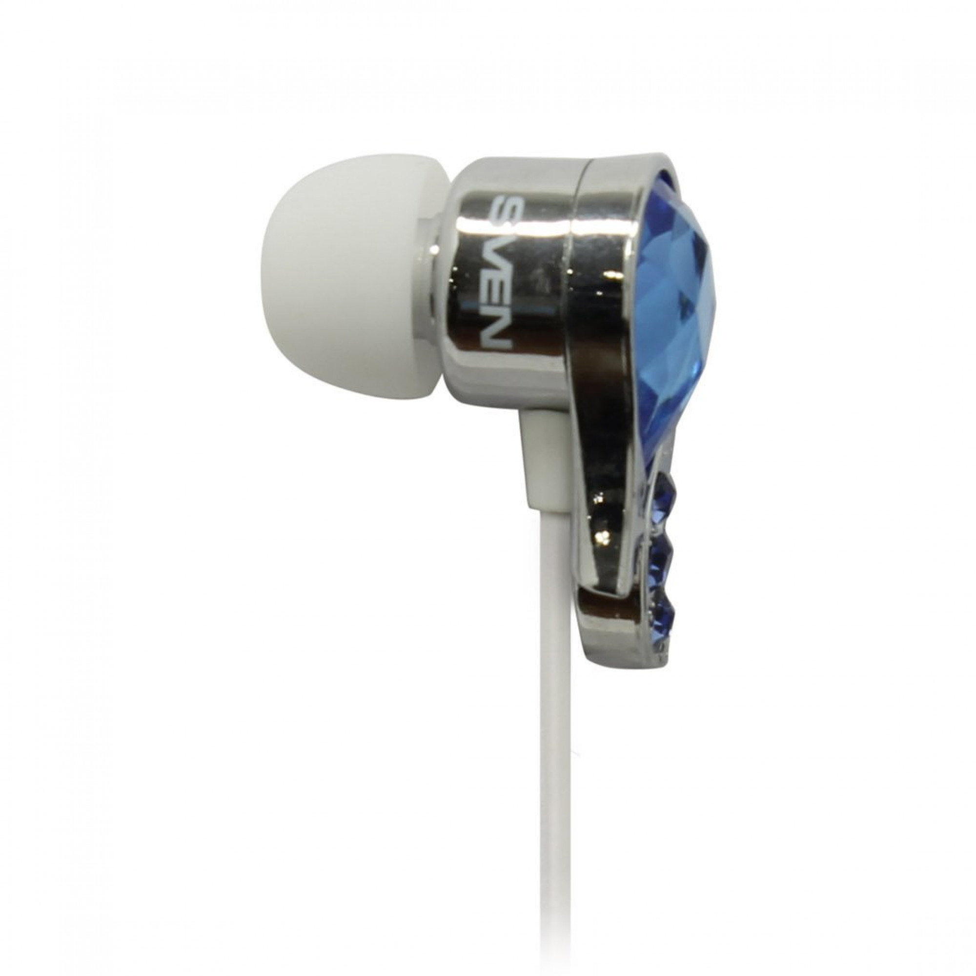 Наушники Sven SEB Sapphire Blue, Mini jack (3.5 мм), вакуумные, кабель 1.2 м