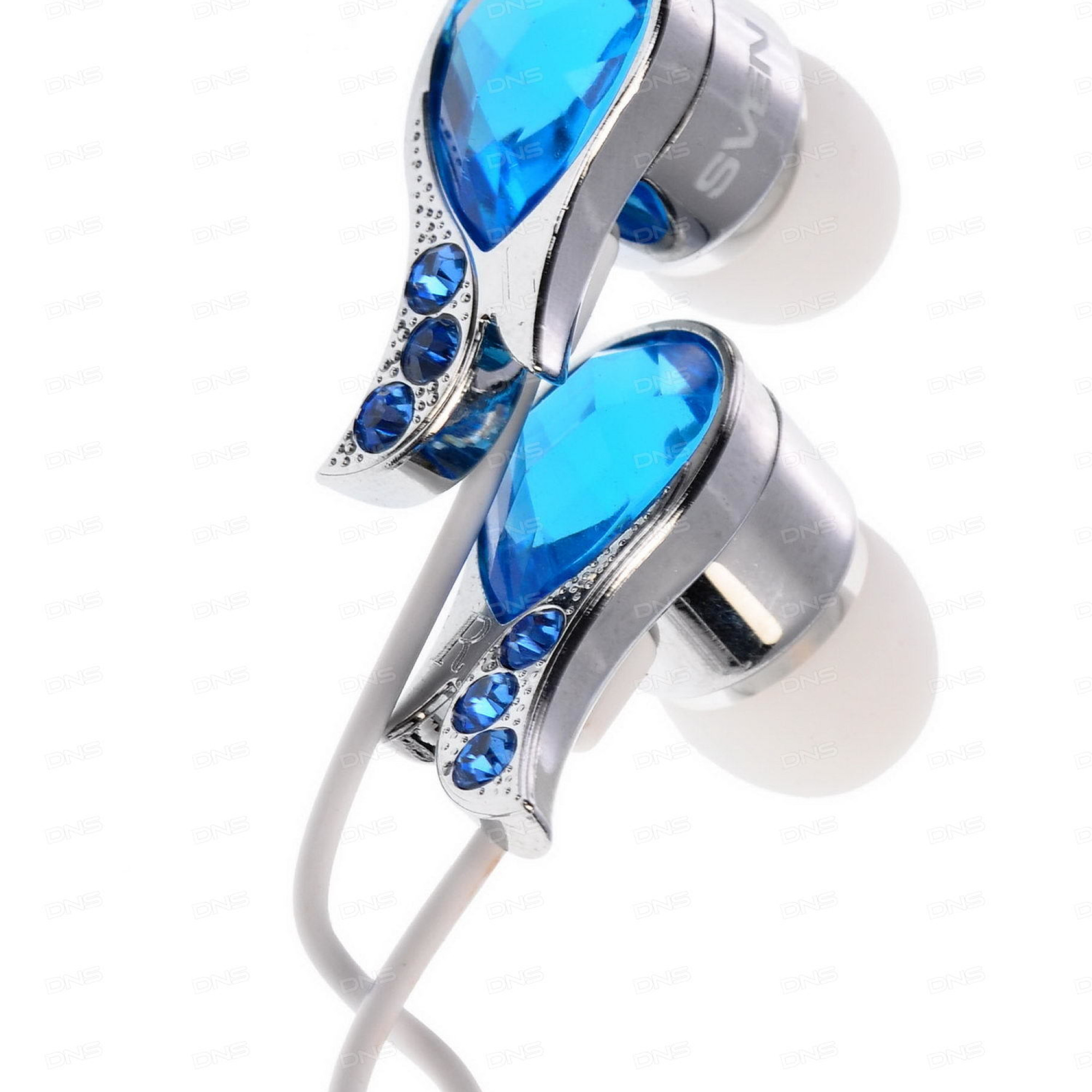 Наушники Sven SEB Sapphire Blue, Mini jack (3.5 мм), вакуумные, кабель 1.2 м