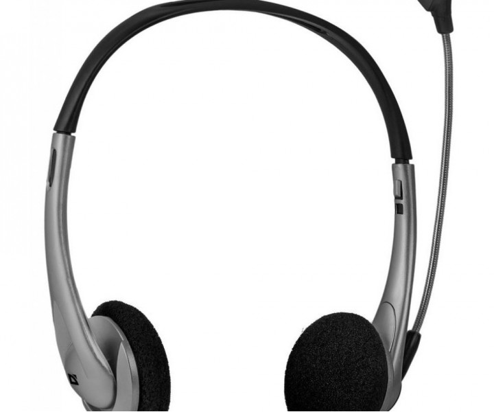 Наушники Defender Aura 114 Black/Silver