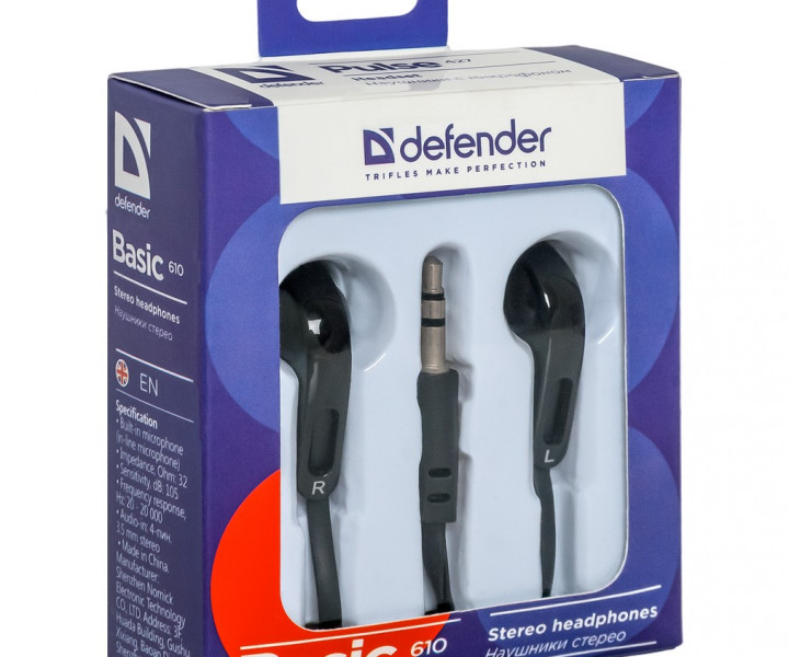 Наушники Defender Basic-610 black