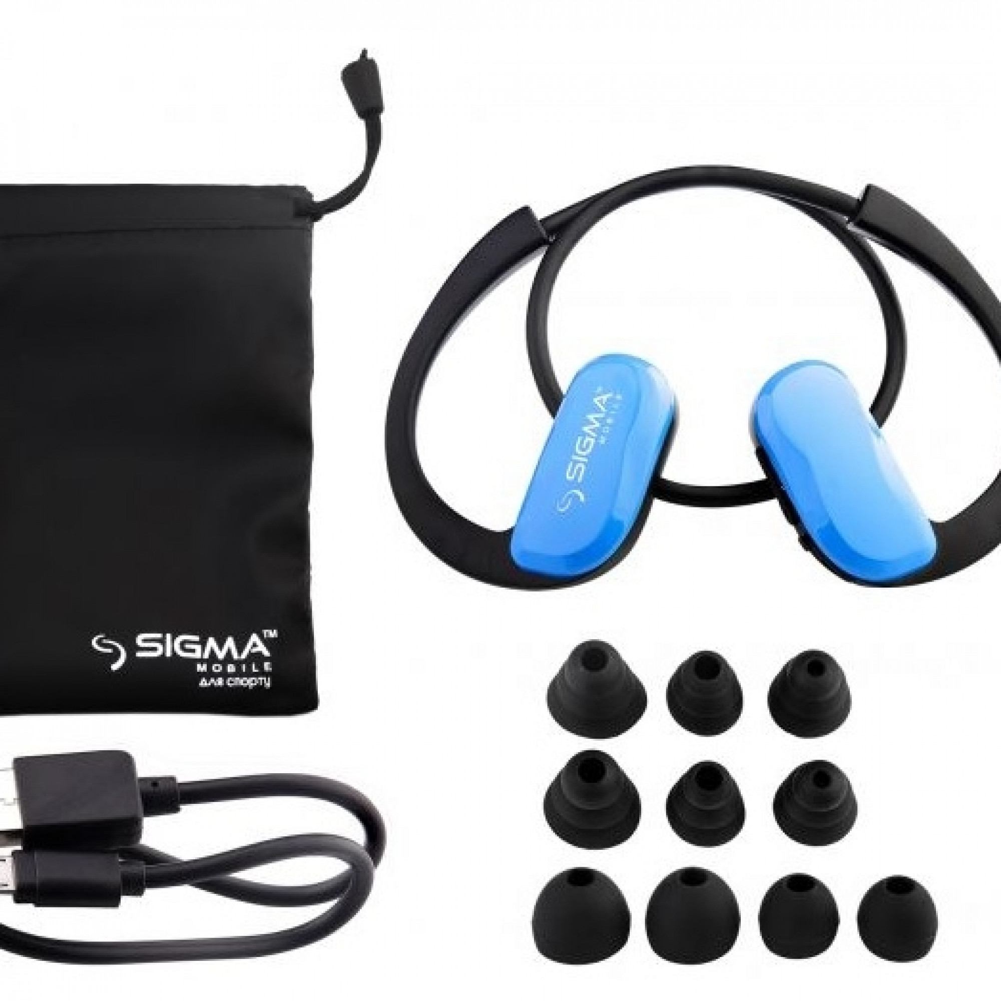 Гарнитура Bluetooth Sigma Stereo X-MUSIC H51 SWIM blue