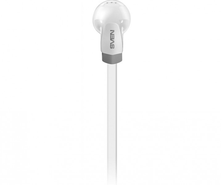 Наушники Sven SEB-260M White, Mini jack (3.5 мм), вакуумные, микрофон на проводе, кабель 1.2 м