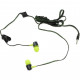 Наушники Sven SEB-190M Black/Green, Mini jack (3.5 мм) 4pin, вакуумные, микрофон на проводе, кабель 
