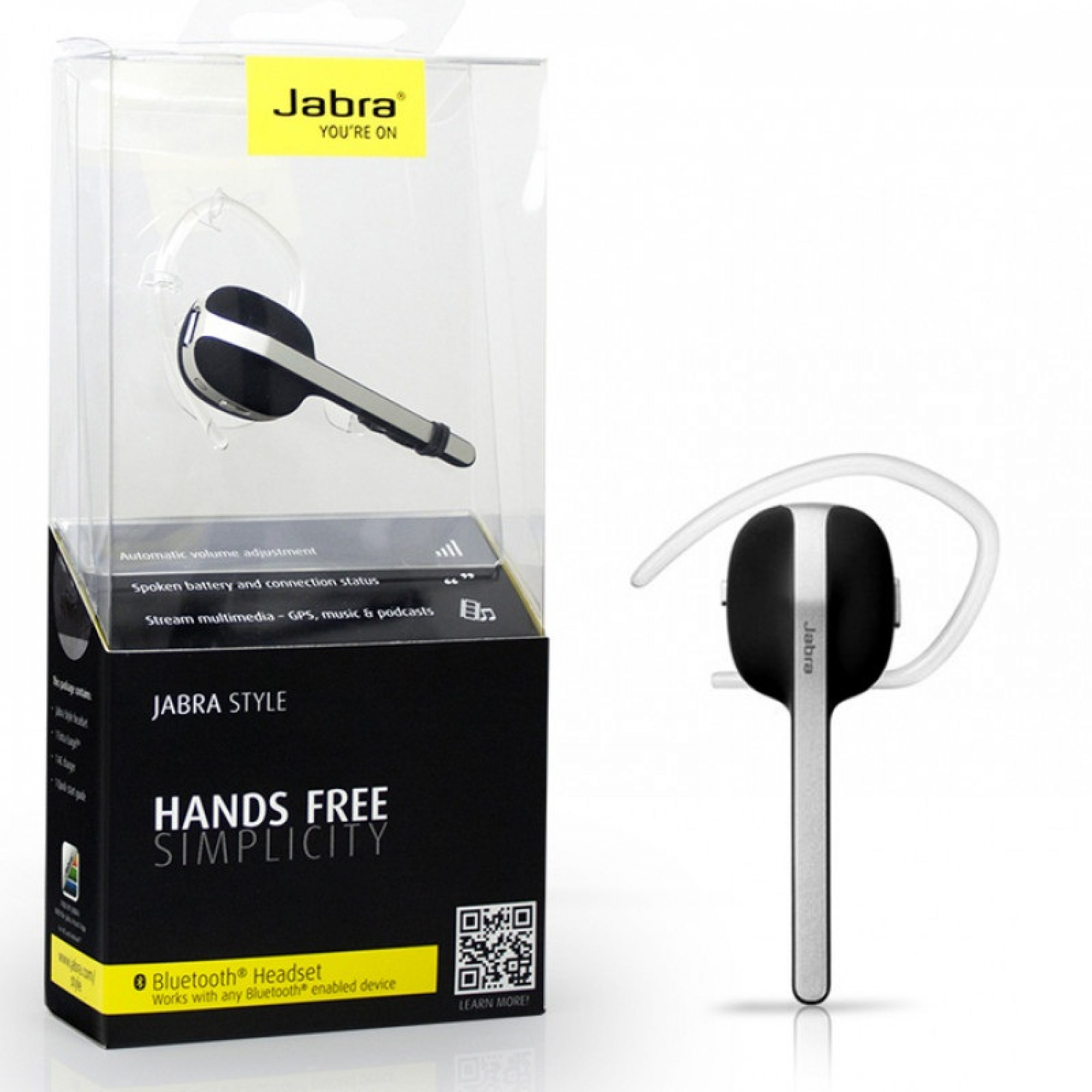 Гарнитура Bluetooth Jabra Style black Multipoint