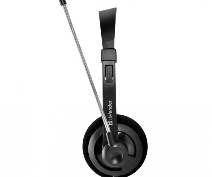Наушники Defender Aura 104 Black, 2 x Mini jack (3.5 мм), накладные, кабель 1.8 м