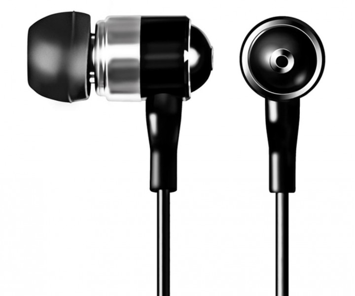 Наушники Sven SEB-10BK Black/Silver, Mini jack (3.5 мм), вакуумные, кабель 1.15 м