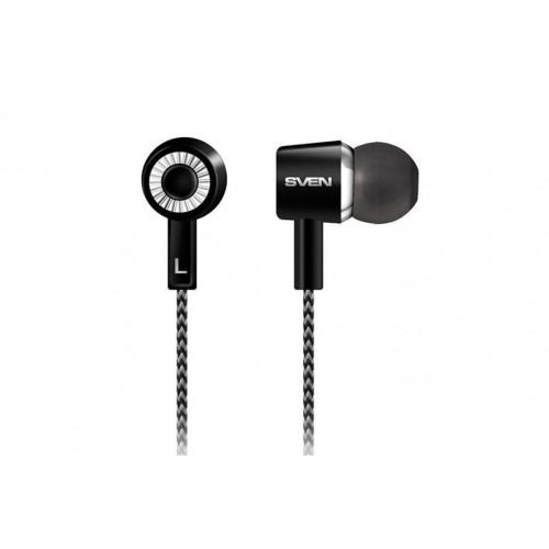 Наушники Sven SEB-109 Black/Silver, Mini jack (3.5 мм), вакуумные, кабель 1.2 м