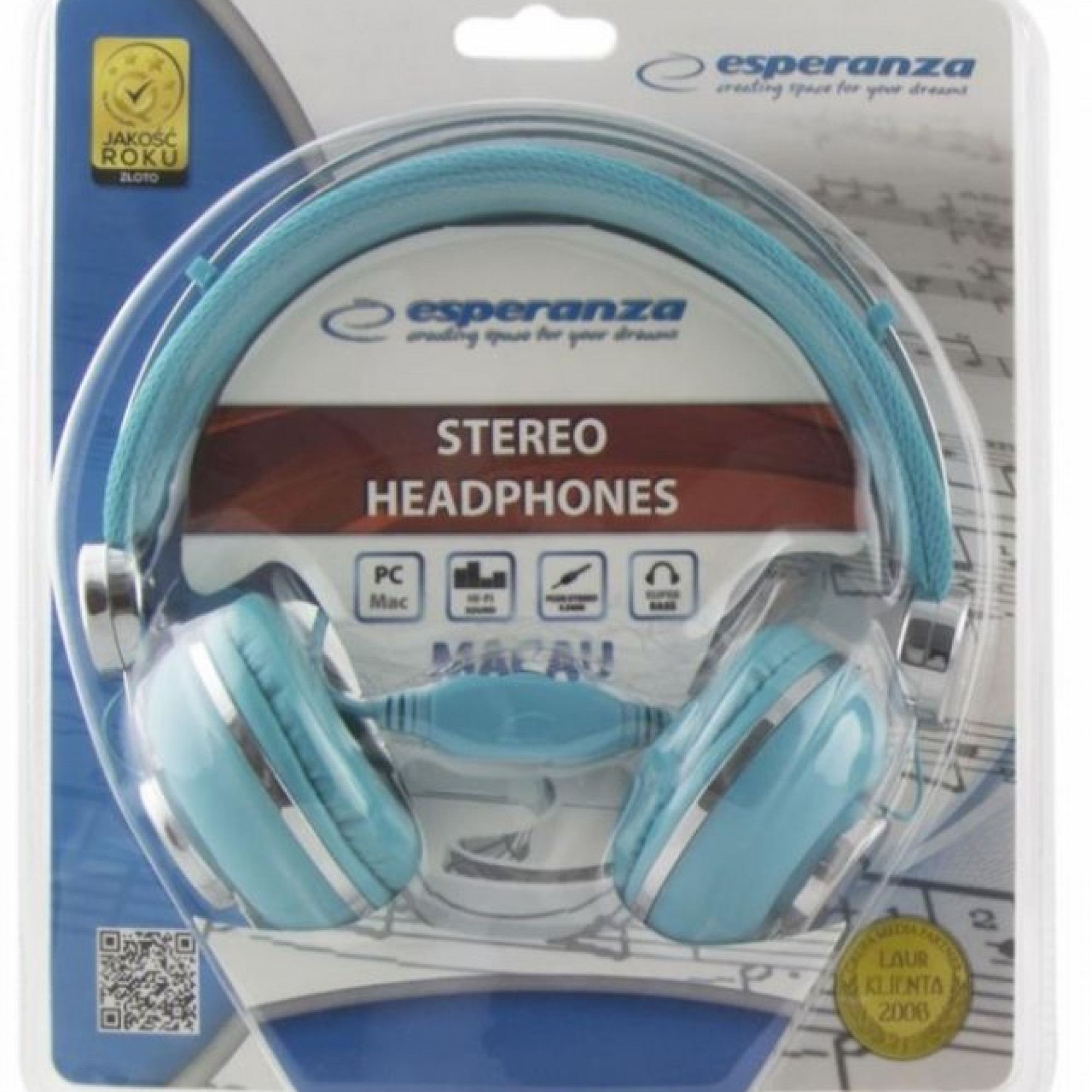Наушники Esperanza EH149T Blue