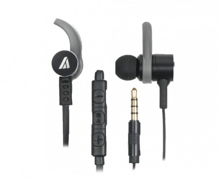 Наушники A4Tech MK-820 Black+Grey, Mini jack (3.5 мм), вакуумные, кабель 1.2 м