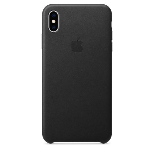 Чохол Apple Leather Case Black (MRWT2) для iPhone XS Max