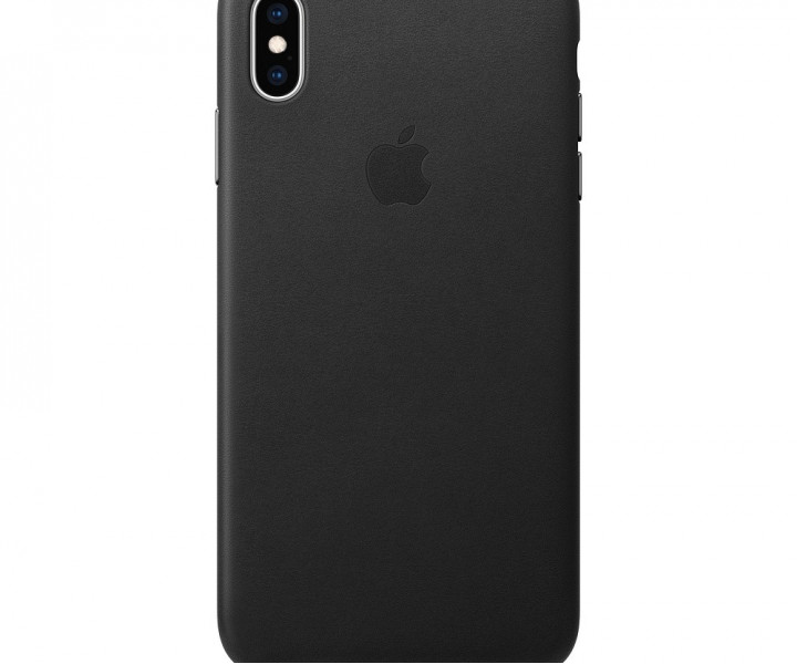 Чохол Apple Leather Case Black (MRWT2) для iPhone XS Max