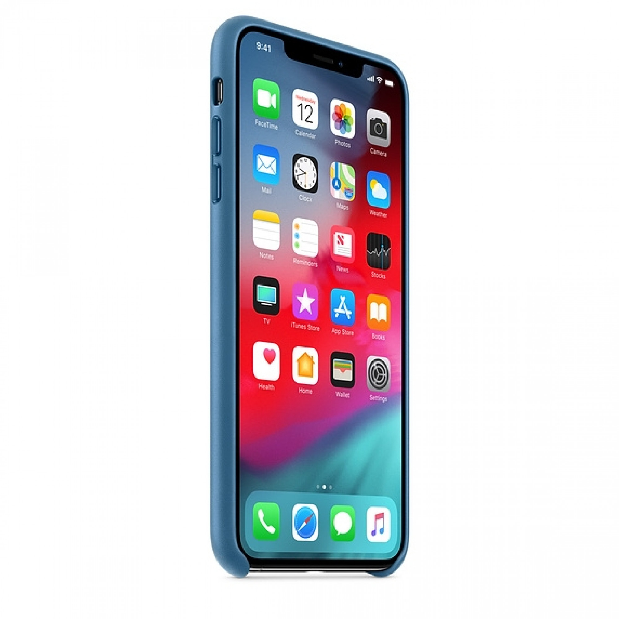 Чохол Apple Leather Case Cape Cod Blue (MTEW2) для iPhone XS Max