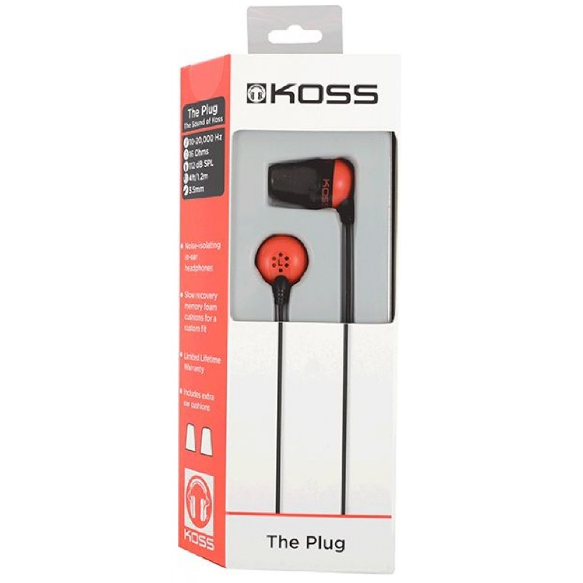 Наушники KOSS The Plug Red