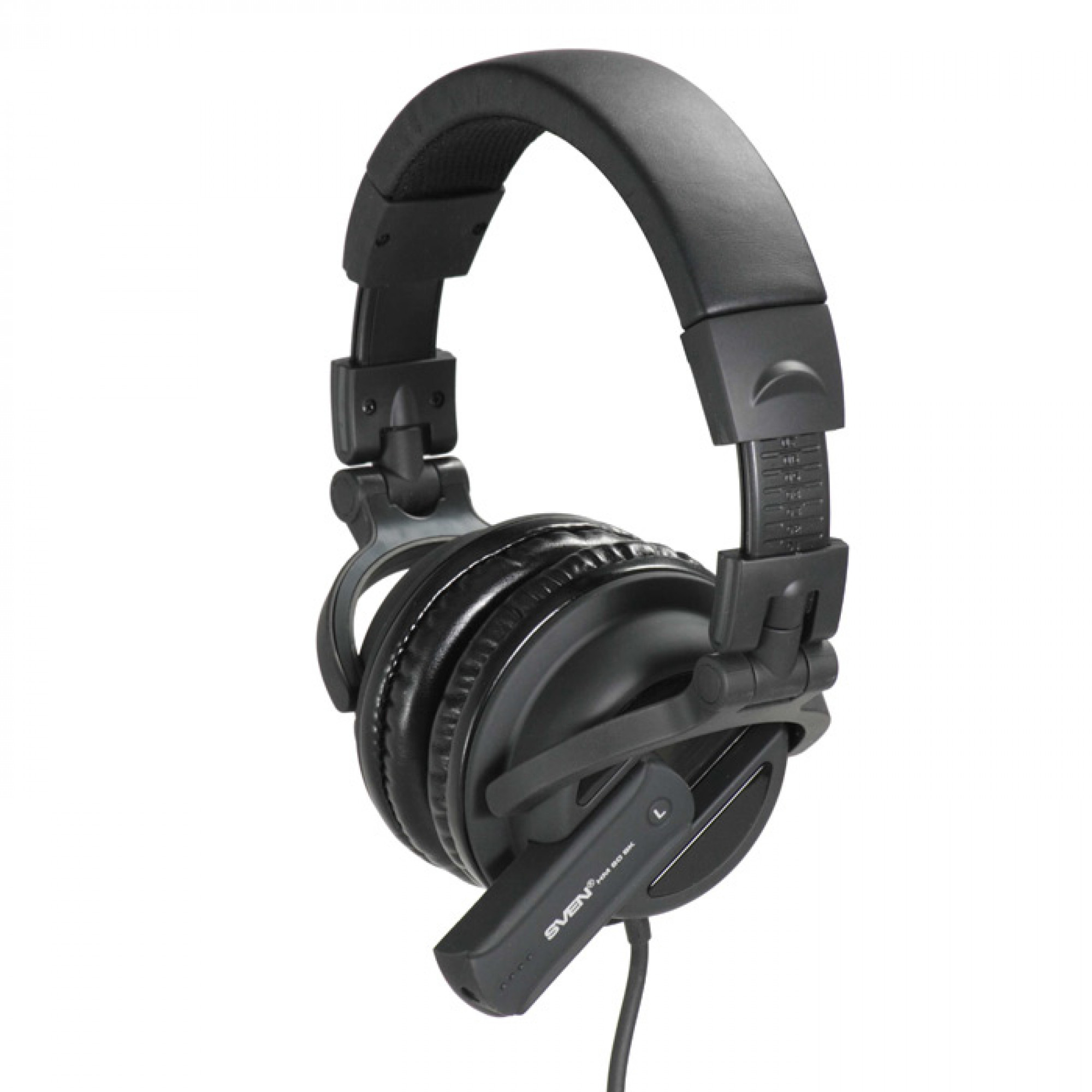 Гарнитура Sven HM 80 BK наушники с микрофоном (кожаные)