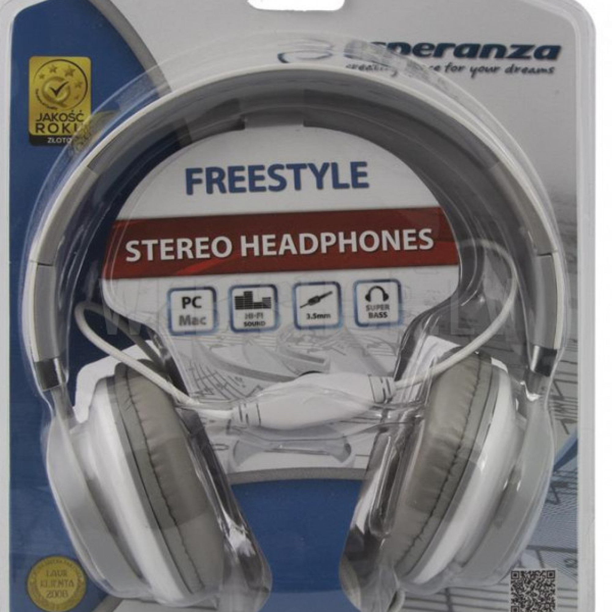 Наушники Esperanza EH159W White/Gray