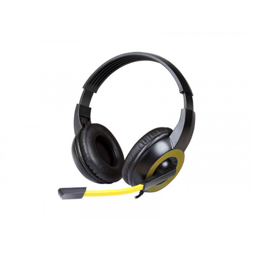 Наушники Gemix HP-661MV Black, 2 x Mini jack (3.5 мм), накладные, выдвижной микрофон, кабель 2.4 м