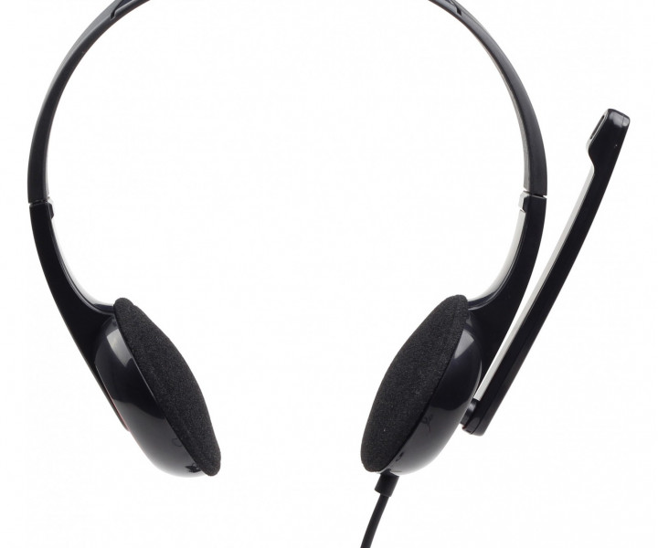 Гарнитура Gembird MHS-002 Black, 2 x Mini jack (3.5 мм), накладные, регулятор громкости