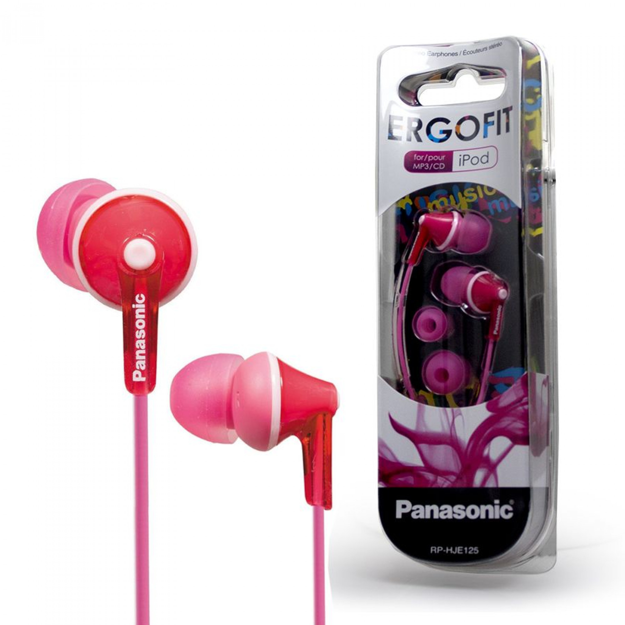 Наушники Panasonic RP-HJE125E-P Pink