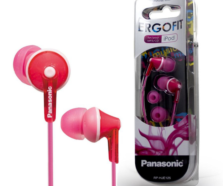 Наушники Panasonic RP-HJE125E-P Pink