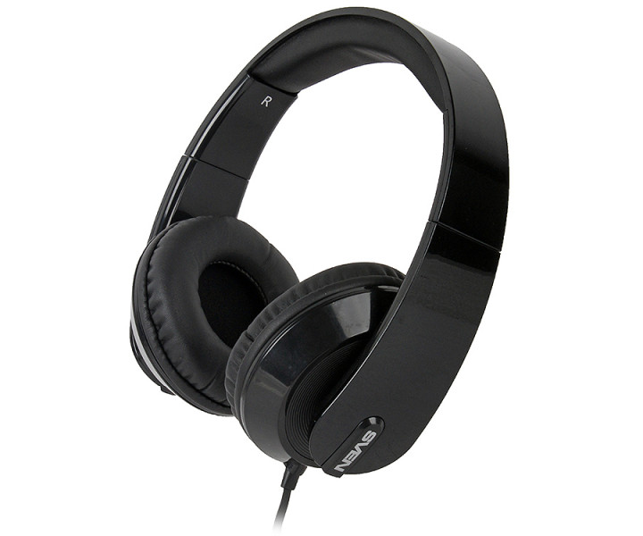Гарнитура Sven AP-945MV Black, Mini jack (3.5 мм) 4pin, накладные, адаптер 2x3,5 мм (3 pin), микрофо