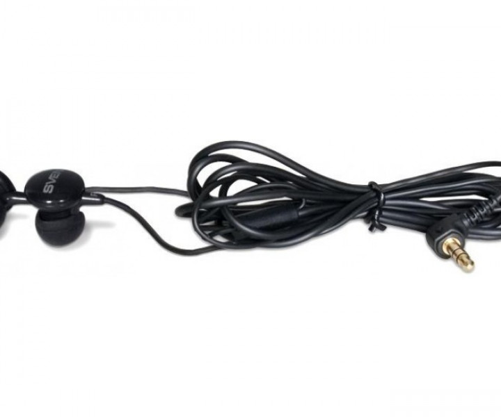 Наушники Sven SEB-110 (GD-1100) Black, Mini jack (3.5 мм), вакуумные, кабель 1.2 м