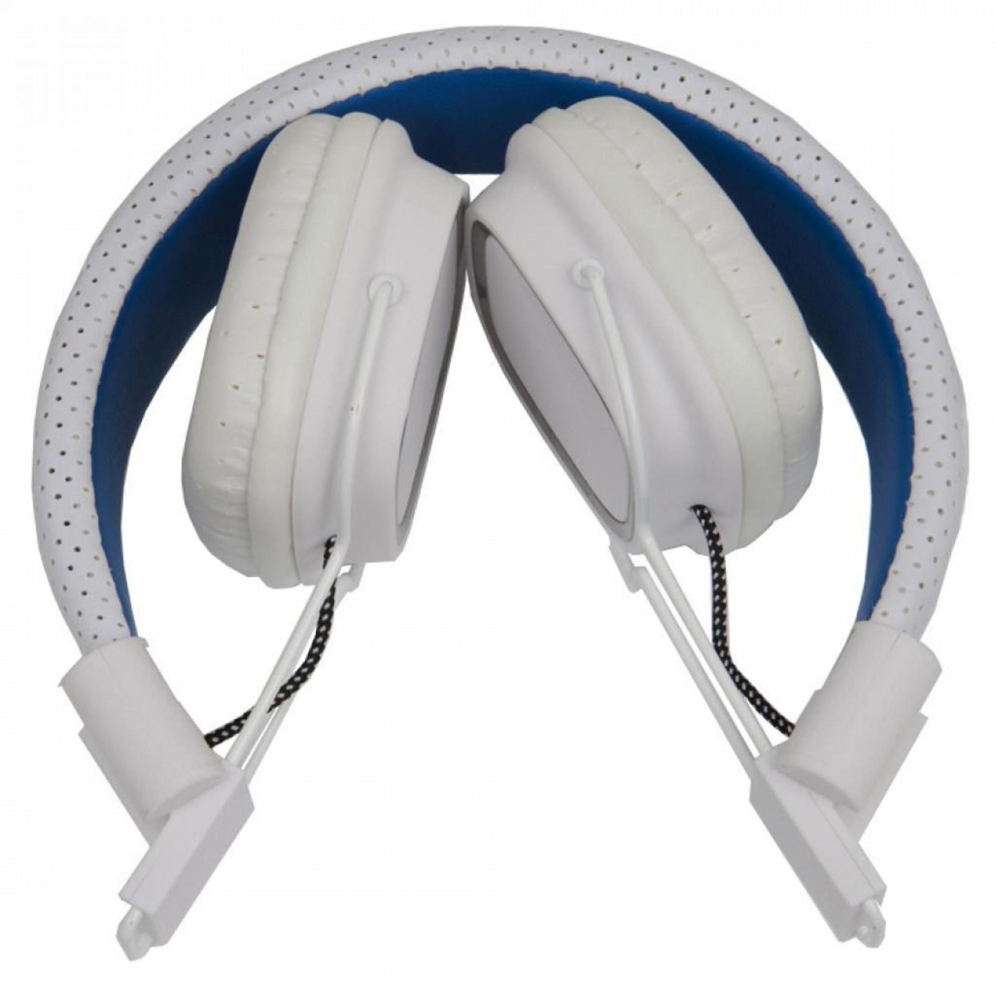 Наушники Gemix Clarks White/Blue, Mini jack (3.5 мм), накладные, кабель 1.2 м