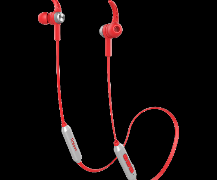 Bluetooth наушники Baseus Encok Earphone S06 Silver-Red