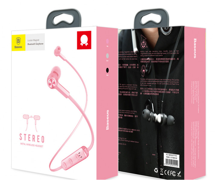 Bluetooth навушники Licolor Magnet Earphone Sakura Pink