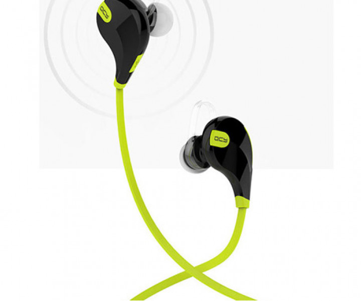 Наушники QCY QY7 Bluetooth Black-Green QCY-QY7