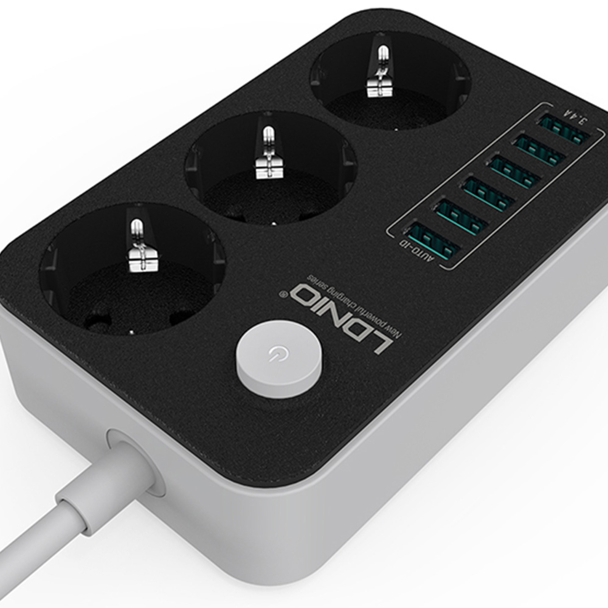Сетевой фильтр LDNIO 3Power Socket 3.4A 6USB 1.6 metrs (3631)