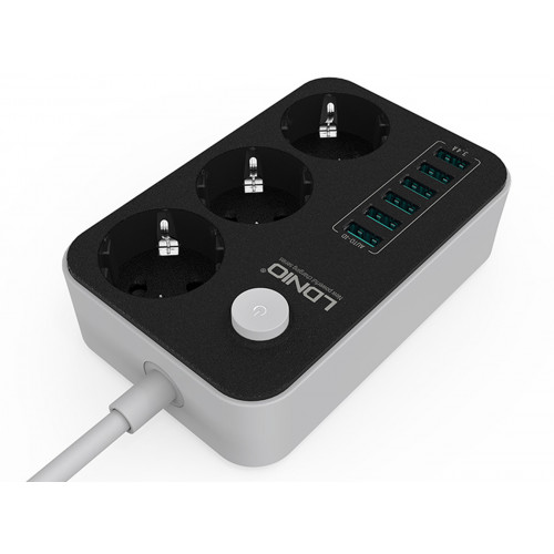Сетевой фильтр LDNIO 3Power Socket 3.4A 6USB 1.6 metrs (3631)