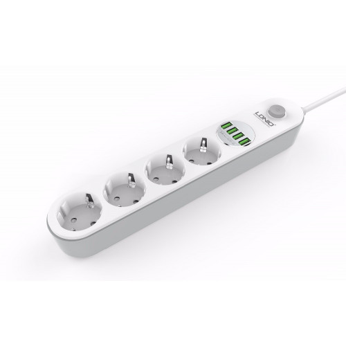 Сетевой фильтр LDNIO 4 USB Power Strip 3.4A 1.6 metrs (SE4432)