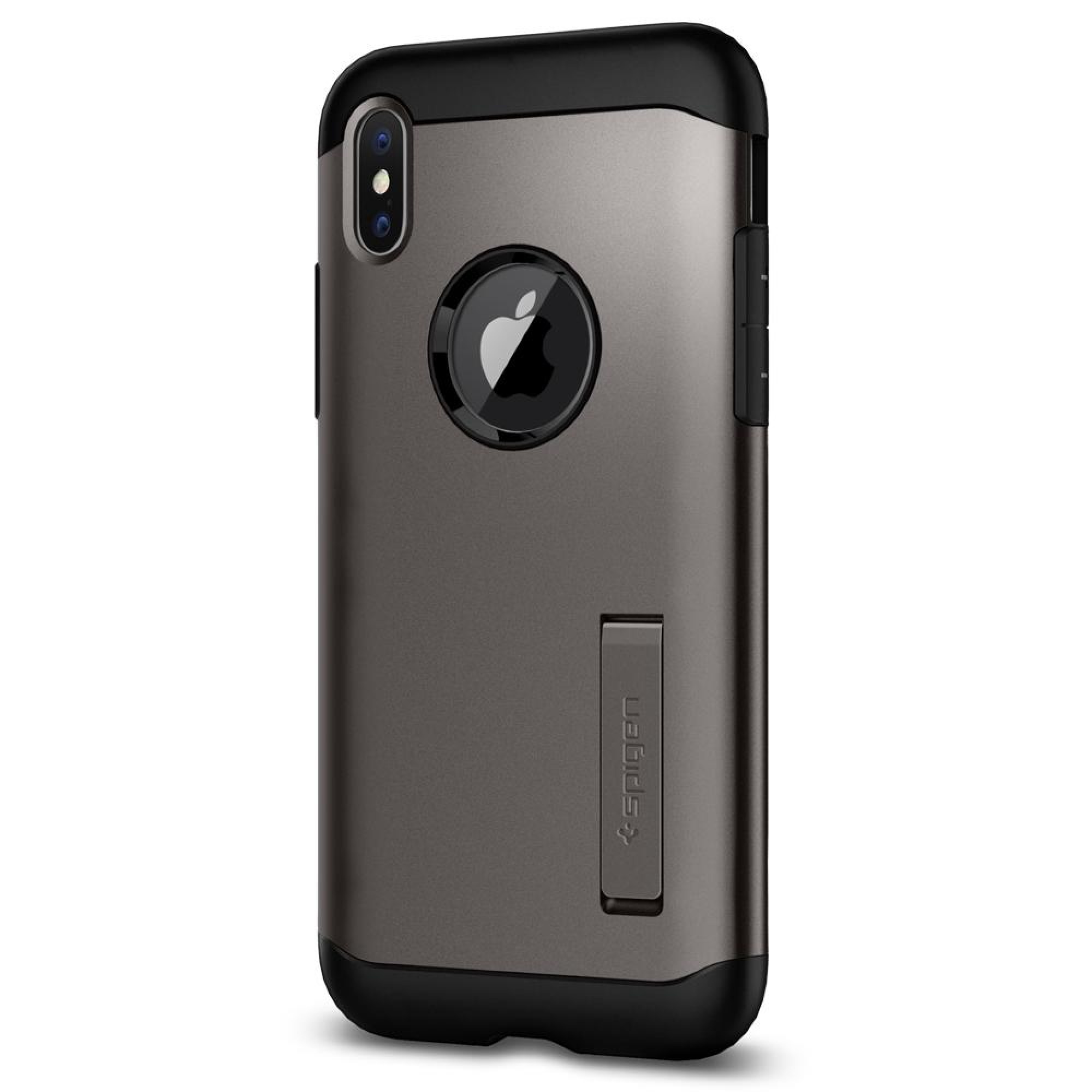 Чохол Spigen Case Slim Armor для iPhone X Gunmetal (057CS22135)