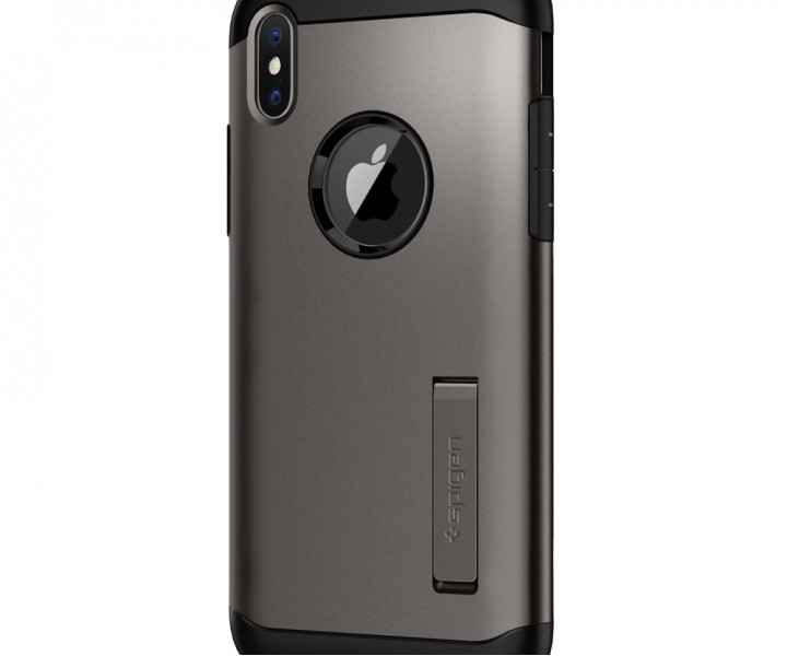 Чохол Spigen Case Slim Armor для iPhone X Gunmetal (057CS22135)