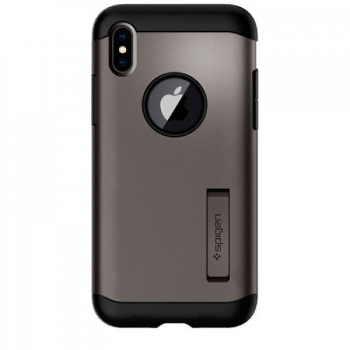 Чохол Spigen Case Slim Armor для iPhone X Gunmetal (057CS22135)