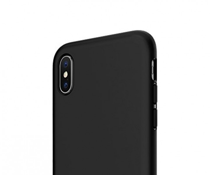 Чохол Spigen Case Liquid Crystal Matte для iPhone X Black (057CS22119)