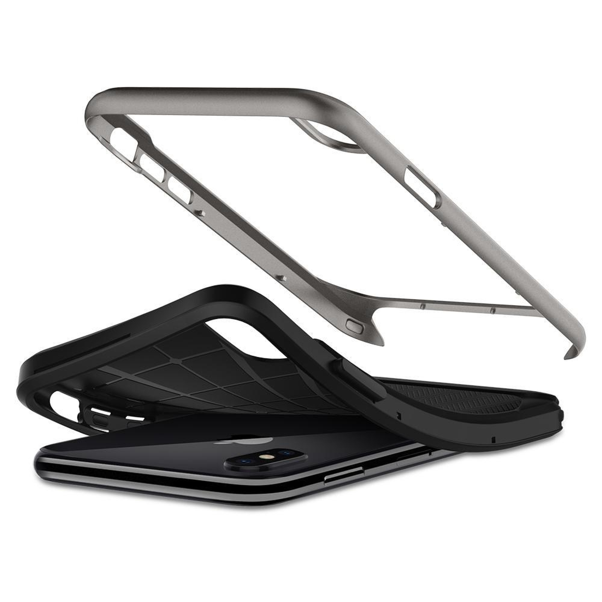 Чохол Spigen Case Neo Hybrid для iPhone X Gunmetal (057CS22165)
