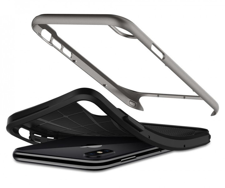 Чохол Spigen Case Neo Hybrid для iPhone X Gunmetal (057CS22165)